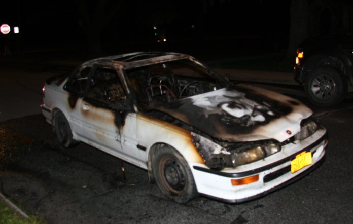 Burned Car on Garden St Burned Car on Garden St