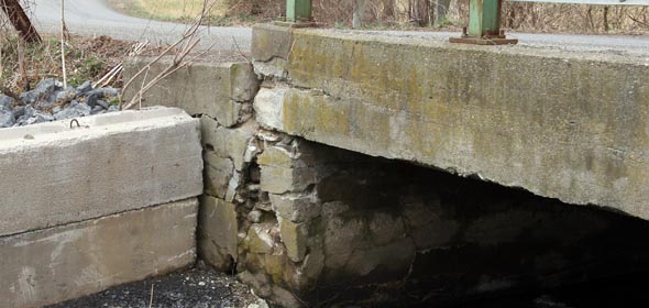 Crumbling Scism Road Bridge