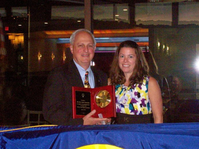 Judge Jonah Triebwasser and Dutchess County Magistrates' President Christi Acker from Pine Plains