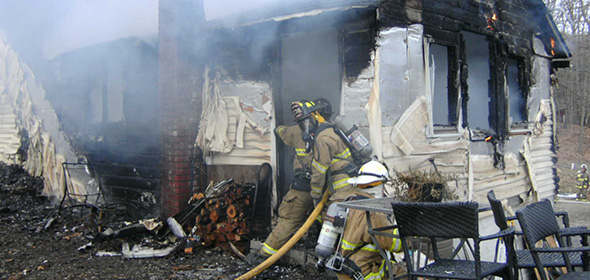Milan house fire