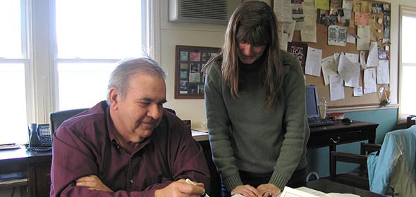 Tom LeGrand and assistant Kim Seymour