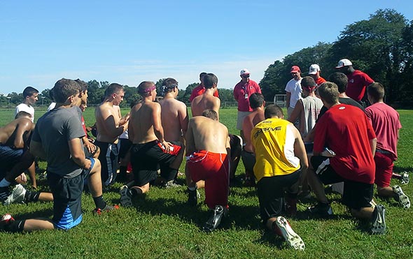 Red Hook Football Raiders Skills Camp 2013