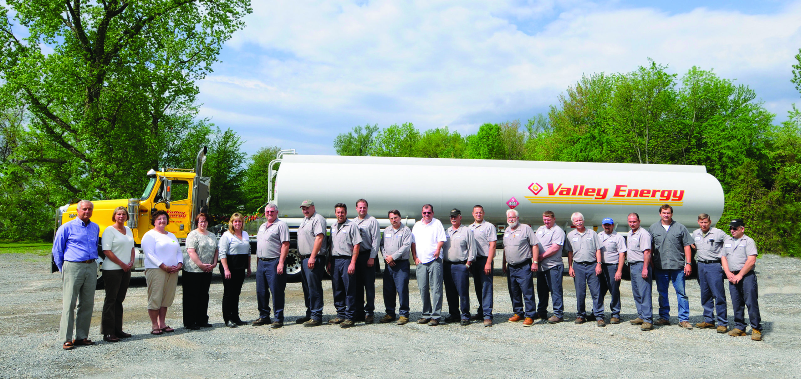 Valley Energy staff in front of truck